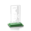 Santorini Award - Green | https://www.bestnamebadges.com