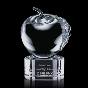 Apple Award on Paragon Base | https://www.bestnamebadges.com