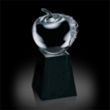 Apple Award on Tall Marble Base | https://www.bestnamebadges.com