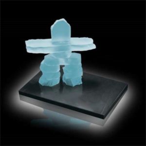 Inukshuk on Marble | https://www.bestnamebadges.com
