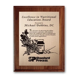 Etch/Oxidized Plaq - Walnut Cove Edge | https://www.bestnamebadges.com