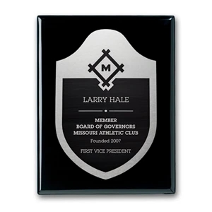 Etch/Antiqued Plaq - Ebony | https://www.bestnamebadges.com