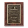 Double Etch Plaq - Walnut Finish | https://www.bestnamebadges.com