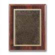 Double Etch Plaq - Walnut Finish | https://www.bestnamebadges.com