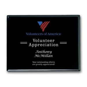 Laser Engraved Plaq - Ebony | https://www.bestnamebadges.com