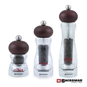 Swissmar® Andrea Acrylic Mill - Chocolate Wood | https://www.bestnamebadges.com