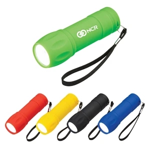 Rubberized COB Light with Strap | https://www.bestnamebadges.com