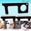 Touchless Black Acrylic Sanitary Key | https://www.bestnamebadges.com