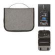 Heathered Hanging Toiletry Bag | https://www.bestnamebadges.com