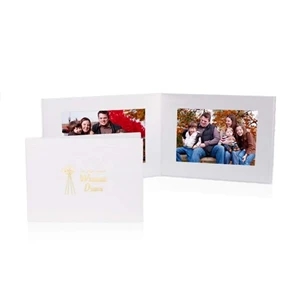 Perkins Double Folder - White | https://www.bestnamebadges.com