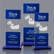 Basilia 3D Award - Blue | https://www.bestnamebadges.com