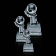 Globe on Hand Award | https://www.bestnamebadges.com