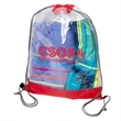 Transparent Drawstring Bag | https://www.bestnamebadges.com