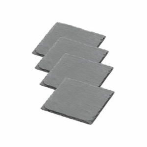 Hemingway Slate Coaster Set - 4pc | https://www.bestnamebadges.com