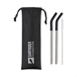 Aviana™ Poppy 2-Pack Stainless Straw Set | https://www.bestnamebadges.com