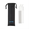 Aviana™ Poppy 2-Pack Stainless Straw Set | https://www.bestnamebadges.com