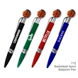 Popular Basketball Sports Ballpoint Custom Pens | https://www.bestnamebadges.com