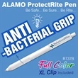 Alamo™ ProtectRite Antibacterial with Full Color XL Clips | https://www.bestnamebadges.com