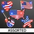 Assorted Red White & Blue Patriotic Pin Set | https://www.bestnamebadges.com
