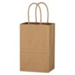 Kraft Paper Brown Shopping Bag - 5-1/4" x 8-1/4" | https://www.bestnamebadges.com
