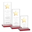 Dallas Star Award - Red/Gold | https://www.bestnamebadges.com