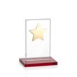 Dallas Star Award - Red/Gold | https://www.bestnamebadges.com