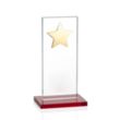 Dallas Star Award - Red/Gold | https://www.bestnamebadges.com