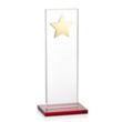 Dallas Star Award - Red/Gold | https://www.bestnamebadges.com