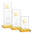 Dallas Star Award - Amber/Gold | https://www.bestnamebadges.com