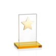 Dallas Star Award - Amber/Gold | https://www.bestnamebadges.com