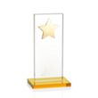 Dallas Star Award - Amber/Gold | https://www.bestnamebadges.com