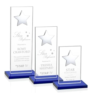 Dallas Star Award - Blue/Silver | https://www.bestnamebadges.com