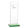 Dallas Star Award - Green/Silver | https://www.bestnamebadges.com