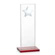Dallas Star Award - Red/Silver | https://www.bestnamebadges.com