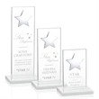 Dallas Star Award - White/Silver | https://www.bestnamebadges.com