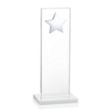 Dallas Star Award - White/Silver | https://www.bestnamebadges.com
