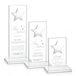 Dallas Star Award - Clear/Silver | https://www.bestnamebadges.com