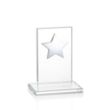 Dallas Star Award - Clear/Silver | https://www.bestnamebadges.com
