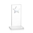 Dallas Star Award - Clear/Silver | https://www.bestnamebadges.com