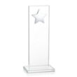 Dallas Star Award - Clear/Silver | https://www.bestnamebadges.com