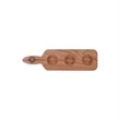 Oak Paddle 3-Slot Sampler Board | https://www.bestnamebadges.com