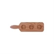 Oak Paddle 3-Slot Sampler Board | https://www.bestnamebadges.com