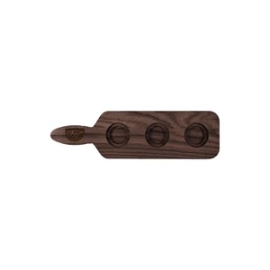 Walnut Paddle 3-Slot Sampler Board