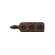 Walnut Paddle 3-Slot Sampler Board | https://www.bestnamebadges.com