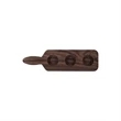 Walnut Paddle 3-Slot Sampler Board | https://www.bestnamebadges.com