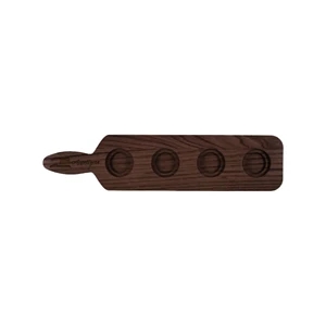 Walnut Paddle 4-Slot Sampler Board