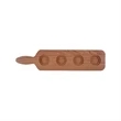 Oak Paddle 4-Slot Sampler Board | https://www.bestnamebadges.com