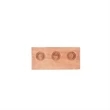 Yellow Birch Rectangular 3-Slot Sampler Board | https://www.bestnamebadges.com