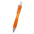 Rio Ballpoint Pen With Contoured Rubber Grip | https://www.bestnamebadges.com