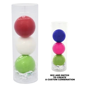 3-Piece Lip Moisturizer Ball Tube Gift Set | https://www.bestnamebadges.com